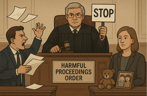 Family Law Warfare: Court Shuts Down Litigious Father Amid Parenting & Property Chaos