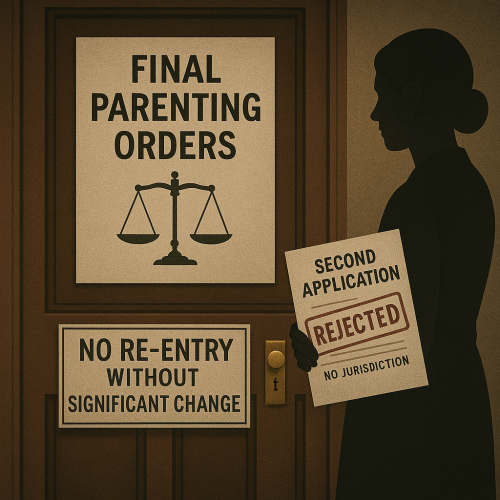 Jurisdiction Denied: Mother’s Interim Parenting Bid Collapses After Appeal Stay Dismissed