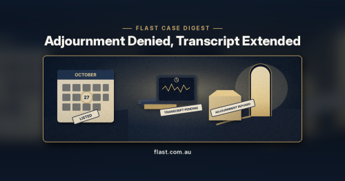 Adjournment Denied, Transcript Extended: Relitigating Spent Fraud Allegations Will Not Delay an Appeal