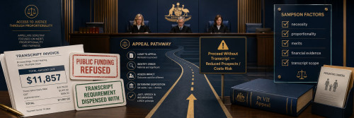 Transcript Not Funded, Appeal Not Killed: Court Refuses Public Expense but Lets Mother Proceed Without Transcript