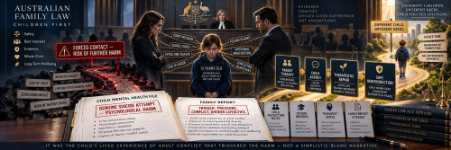 Court Pressure, School Conflict, Father-Time Conflict and the Emotional Collapse of a Child Caught Between Parents
