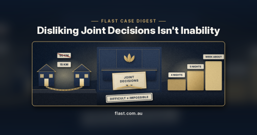 Disliking Joint Decisions Isn't Being Unable to Make Them: Joint Decision-Making Kept and a Graduated Path to Week-About Care After Dad Moved Closer