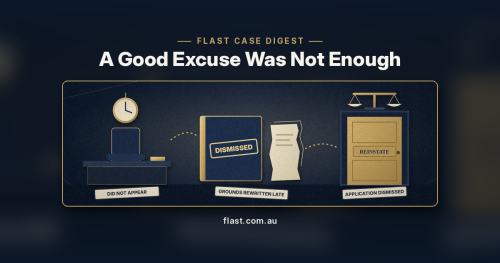 A Good Excuse Was Not Enough: Full Court Refuses to Revive an Appeal Dismissed in the Applicant's Absence
