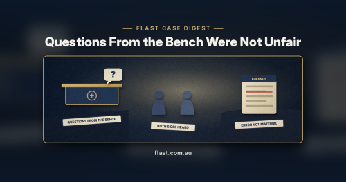 Questions From the Bench Were Not Unfair: Why a Mother's Parenting Appeal Failed Despite a Conceded Error of Fact