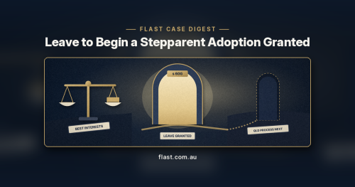 Leave to Begin a Stepparent Adoption Granted: Why a Lost Parent-Child Bond and the Child's Own Wishes Carried the Day