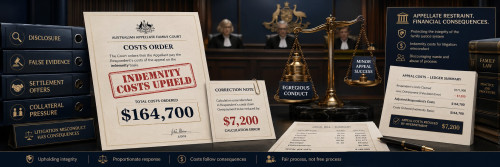 Indemnity Costs Mostly Survive Appeal: Husband Wins $7,200 Correction but Still Pays Wife’s $164,700 Appeal Costs! 