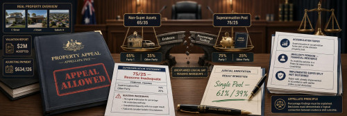 Super Split Saved the Appeal: Reasons Failed Because the Trial Judge Could Not Explain the 75/25 Superannuation Finding