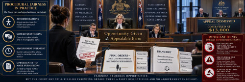Discontinuance Did Not End the Case: Procedural Fairness, Apprehended Bias and Final Parenting Orders Upheld on Appeal